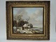 Hendrik van der 
wahre Bakhuyzen 
(1795-1860). 
Niederlande. 
Winter-Szene 
mit Alte Paar. 
Signiert ...