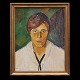 Olaf Rude, 
1886-1957, Öl 
auf Leinen
Frauenporträt
Signiert Olaf 
Rude
Lichtmasse: 
56x44cm. Mit 
...
