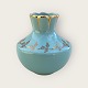 Bornholmer 
Keramik, 
türkisfarbene 
Vase mit 
Goldverzierung, 
10 cm hoch, 9 
cm Durchmesser 
*schöner ...