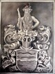 Porzellantafel/Fliese 
mit Wappen, 19. 
Jahrhundert, 
Deutschland. 
Wappen mit 
wildem Mann. 
Der ...