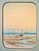 Dänischer 
Künstler (19. 
Jahrhundert): 
Schiffe auf dem 
Meer. Aquarell. 
22 x 15,5 cm.
Im ...