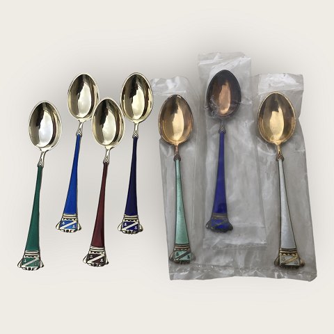 Enamel silver cutlery