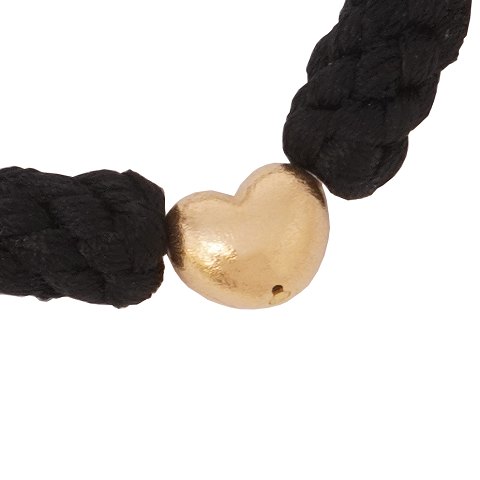 Ole Lynggaard Copenhagen 14kt gold heart clasp. 
Size: 10x10mm