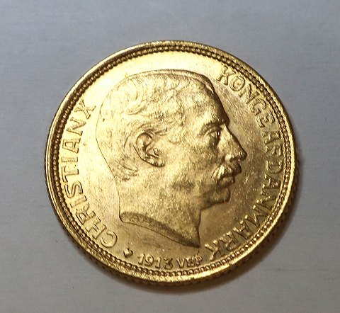 Dänemark. Christian X. Gold 10 kr. von 1913
