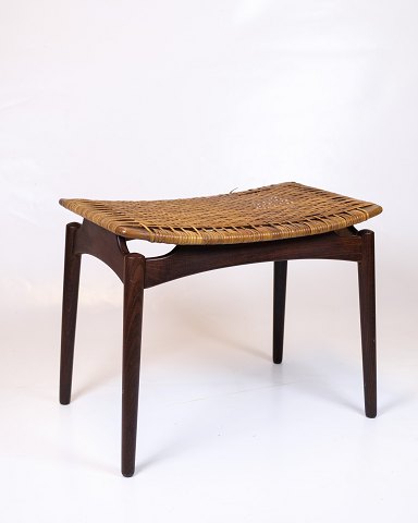 Flecht-Hocker - Teak - Sigfred Omann - Ølholm Möbel­fabrik - 1960er Jahre