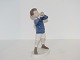 Bing & Gröndahl 
Porzellan 
Figur, Junge 
mit Hörnern.
Die Fabrik 
Marke kann 
gefolgert 
werden, ...