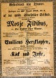 Theaterzettel, 
Vesterbros 
Teater, 
Kopenhagen, 
1844. 
Auff&uuml;hrung 
von "det tydske 
...