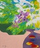 Keiko, Ryu 
(1932 -) Japan: 
Blume. Öl auf 
Leinwand / 
Karton. 
Signiert: K. 
Ryu. 45 x 37 
cm.
Mit ...