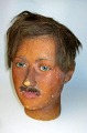 Wax Mannequin, 
c. 1918, ein 
junger Mann mit 
Schnurrbart. 
H:. 27 cm. Mit 
Glasaugen und 
Haar.