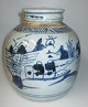 Chinesische 
Deckel bojan, 
18/19. 
Jahrhunderts. 
Blau grau, mit 
Landschaften 
und die Fischer 
auf ...
