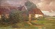Janssen, Luplau 
(1869 - 1927) 
Dänemark: Auf 
einem 
Bauernhof. Öl 
auf Leinwand. 
Unterzeichnet: 
...