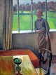 Tough, Johan 
(1897 - 1942) 
Dänemark: 
Interieur mit 
einer Frau am 
Fenster. Öl auf 
Leinwand. ...