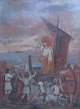 Lund, Niels 
Anker (1840 - 
1922) Dänemark: 
Entwurf 
Altarbild. 
Jesus predigte 
am See. Öl auf 
...