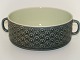Kronjyden Azur stoneware, bowl with handles that is missing a lid.Designed by Jens Harald ...