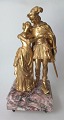 Französisch 
feuer vergoldet 
Bronzefigur mit 
Liebespaare, 
19. 
Jahrhundert.
Höhe: 31,5 cm. 
Auf ...