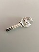 Georg Jensen Sterling Silver Tie Bar No 50 with Viking Ship. Measures 5.2 cm / 2 3/64 in. Weighs ...