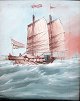 Chinesische 
Künstler (19. 
Jh.) Ein 
Segelschiff auf 
hoher See. 
Guache auf dem 
Papier. 25 x 19 
...