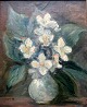 Hansen, Anne 
Marie (1852 - 
1941) Dänemark: 
Blumen in einer 
Vase. Öl auf 
Leinwand / 
Karton. ...