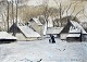 Wegen, Ole 
(1875 - 1925) 
Dänemark. Szene 
aus dem 
Dyrehaven. Öl 
auf Leinwand. 
Unterzeichnet. 
27 x ...