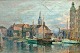 Unbekannter 
Künstler (19. 
Jahrhundert): 
Tietgens Hus 
mit Christen 
Kirche in der 
Mitte. ...