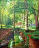 Petersen, 
Julius (1851 - 
1911) Dänemark. 
Ein Wald bei 
Aarhus.
Öl auf 
Leinwand. 79 x 
64 cm. ...