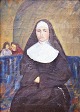 Unbekannter 
Künstler (19. 
Jahrhundert). 
Eine Nonne. Öl 
auf Holz. 
Signiertes 
Monogramm HjS. 
42 x ...