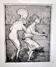 Dänischer 
Künstler (20. 
Jahrhundert) 
Von Figaro. 
Ätzen. 
Unsigniert. 14 
x 11 cm. Drück 
mit ...