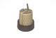 Bing & Grondahl/Nissen/Kronjyden, Relief stoneware, salt shaker, pepper shaker and mustard jar ...