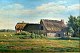 Birkhammer, 
Axel Johannes 
Emil (1874 - 
1936) Dänemark: 
Schafe auf 
einem 
Bauernhof. Öl 
auf ...