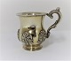 Russia. Silver Cup 84 (875). Gold plated. Height 6 cm. Produced 1845.