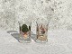 Holmegaard “Golden Christmas” Weihnachtsschnapsglas, 1994, 5,8 cm hoch, 3,5 cm im Durchmesser * ...