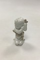 Bing & Grondahl 
Blanc de Chine 
Figurine of 
Child with 
seaweed. With 
gold decoration 
No 2267. ...