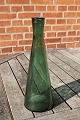 Cone-shaped dark green bottle or vase 29.5cm