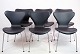 Set aus sechs Seven-Stühlen, Modell 3107, Arne Jacobsen, ...