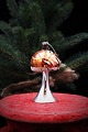 Old glass 
Christmas 
ornament / 
Christmas tree 
decoration, 
lamp from 
around 1920-50. 
H:8,5cm.