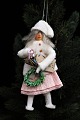 Unique 
Christmas tree 
decorations in 
the form of a 
handmade 
Christmas girl 
made of paper, 
felt, ...