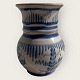 Keramikvase, 
Haunsø-Keramik. 
Blaue und weiße 
Glasur, 14,5 cm 
hoch, 11 cm im 
Durchmesser 
*Guter ...