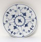 Royal Copenhagen. Blue fluted, plain. Cakeplate. Model 180. Diameter 17 cm. (2 
quality)