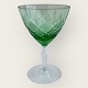 Lyngby-Glas, 
Wiener Antik, 
Weißweingläser, 
dunkelgrüne 
Kelche, 12 cm 
hoch, 7,5 cm 
Durchmesser ...