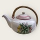 Hedebo-Keramik, 
Teekanne mit 
Basstank, 25 cm 
breit *Mit 
Gebrauchsspuren 
und kleinen 
Dellen*