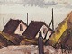 Peder Brøndum 
Sørensen 
(1931-2003), 
Danish painter, 
oil on canvas.
Modernist ...