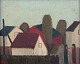 Peder Brøndum 
Sørensen 
(1931-2003), 
Danish painter, 
oil on canvas.
Modernist ...
