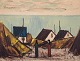 Peder Brøndum 
Sørensen 
(1931-2003), 
Danish painter, 
oil on canvas.
"Houses by the 
...