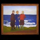 Jens 
Søndergaard, 
1895-1957, Öl 
auf Leinen
Frauen am 
Meer. Signiert
Lichtmasse: 
90x109cm. Mit 
...