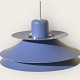 Horn 
beleuchtung, 
Typ 753, 
Deckenleuchte 
aus blauem 
Metall, aus den 
1970er Jahren, 
schöner ...