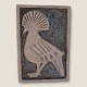 Knabstrup-
Keramik, 
Relief, 
Fantasievogel, 
30 cm hoch, 21 
cm breit *Mit 
einem kleinen 
Riss im Rand*
