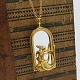 Ole Bent 
Petersen for 
Georg Jensen; 
Stort 
halssmykke i 
forgyldt 
messing 
forestillende 
havfrue ...