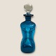 Holmegaard, 
Klukflaske, 
Blau, 25 cm 
hoch, 7 cm 
breit *Guter 
Zustand*