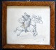 Unbekannter 
Künstler (19. 
Jahrhundert): 
Ein Soldat zu 
Pferd