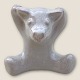 Bornholmer 
Keramik, 
Hjorth, Kleiner 
weißer Bär mit 
Händen über dem 
Kopf, 5 cm 
hoch, 6 cm 
breit ...